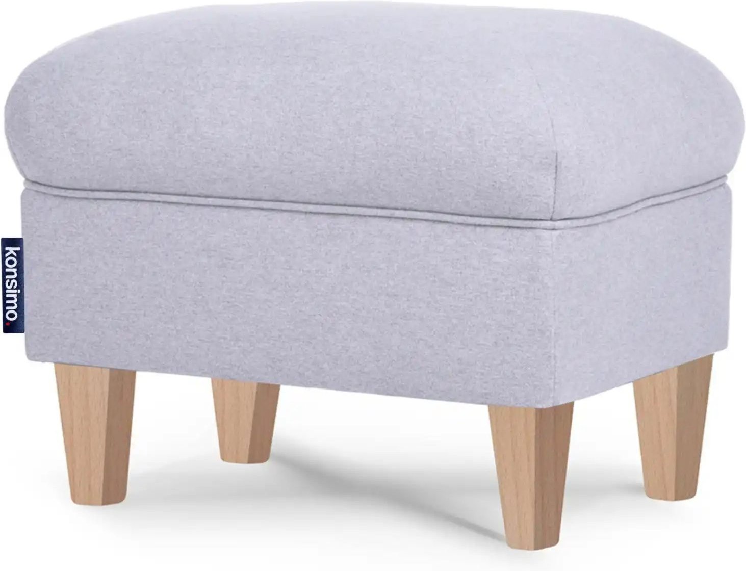 KONSIMO Hocker Miles ¦ grau ¦ Maße (cm): B: 55 H: 42 Polstermöbel > Hocker - Höffner