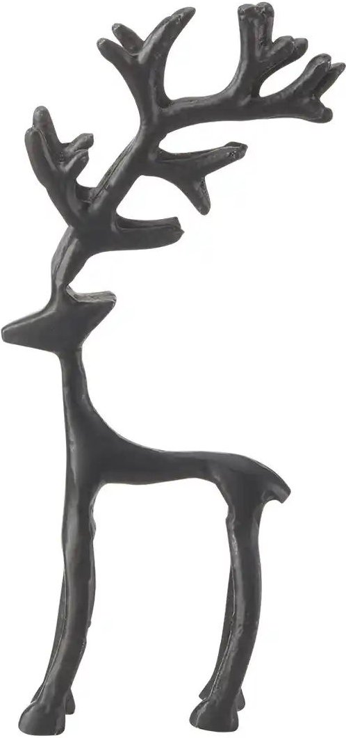 Alu-Hirsch ¦ schwarz ¦ Aluminium ¦ Maße (cm): B: 12,5 H: 23 T: 5.0 Weihnachten - Höffner