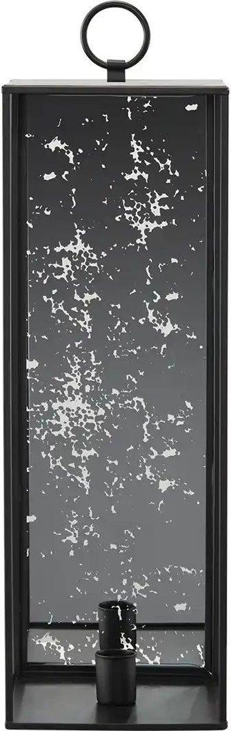 HOME STORY Laterne für Stabkerze   ¦ schwarz ¦ Metall,Glas ¦ Maße (cm): B: 12 H: 36 Accessoires > Kerzen & Kerzenständer...
