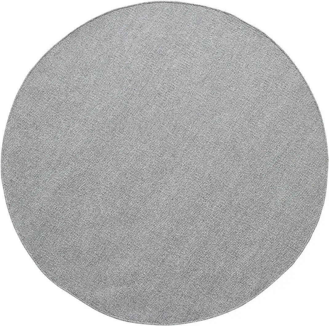 Handweb-Teppich Skovde ¦ grau ¦ Wolle,Baumwolle Ø: 120 Teppiche > Naturteppiche - Höffner