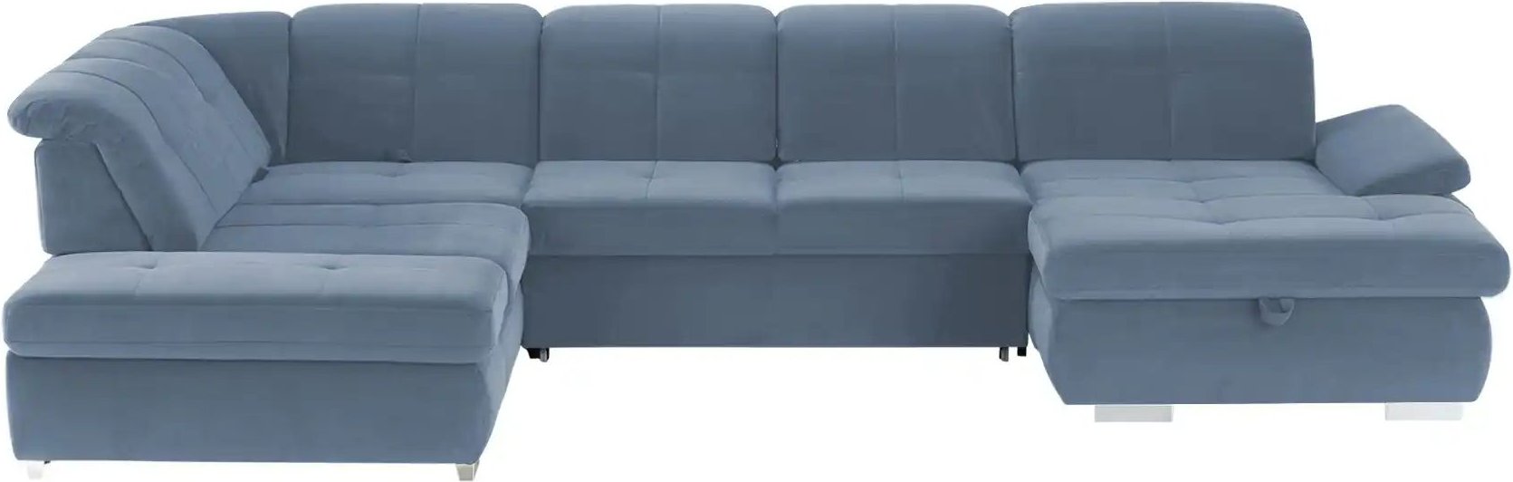 Lounge Collection Wohnlandschaft Mikrofaser  Affair ¦ blau ¦ Maße (cm): B: 371 H: 100 T: 260.0 Polstermöbel > Sofas > Wo...