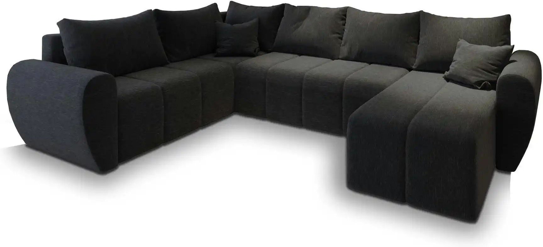 MASSENO Wohnlandschaft Madison ¦ schwarz ¦ Maße (cm): B: 303 H: 82 Polstermöbel > Sofas > Wohnlandschaften - Höffner