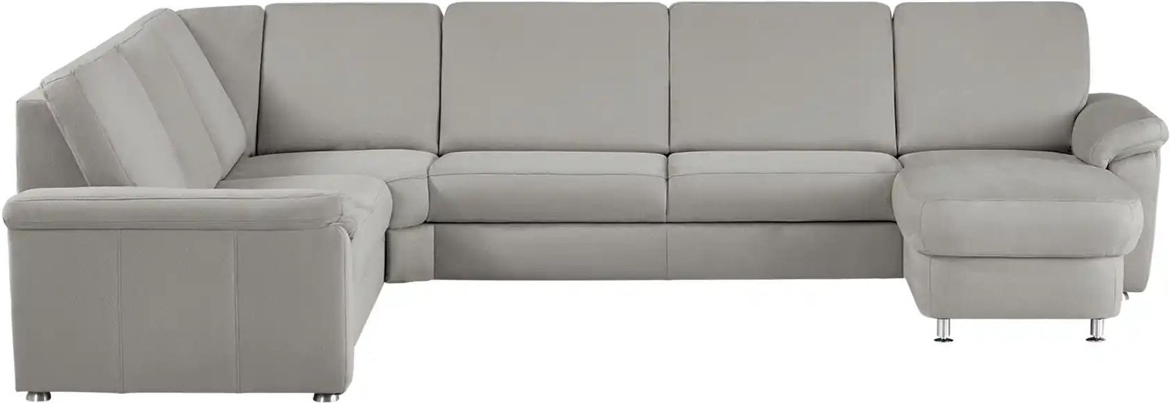 Thumbnail - meinSofa Wohnlandschaft Mikrofaser Rita ¦ grau ¦ Maße (cm): B: 330 H: 91 T: 240.0 Polstermöbel > Sofas > Wohnlandschafte...