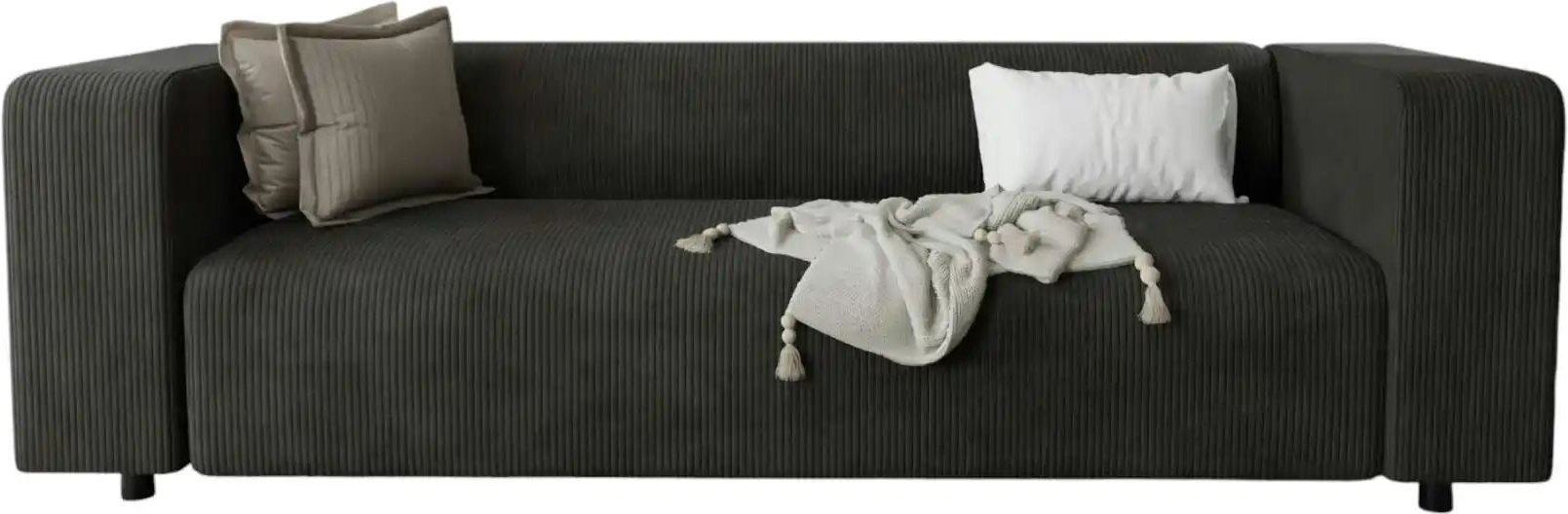 S-STYLE Einzelsofa Oskar ¦ schwarz ¦ Maße (cm): B: 175 H: 65 Polstermöbel > Sofas > 3-Sitzer - Höffner