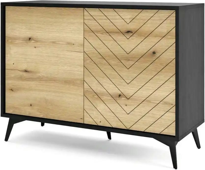 Sideboard Diamond ¦ schwarz ¦ Maße (cm): B: 104 H: 77 Kommoden & Sideboards > Sideboards - Höffner