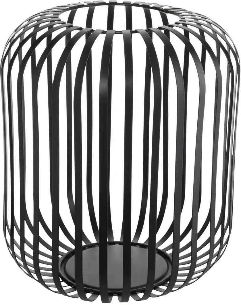 HOME STORY Windlicht ¦ schwarz ¦ Metall ¦ Maße (cm): H: 26 Ø: 23.5 Accessoires > Kerzen & Kerzenständer - Höffner