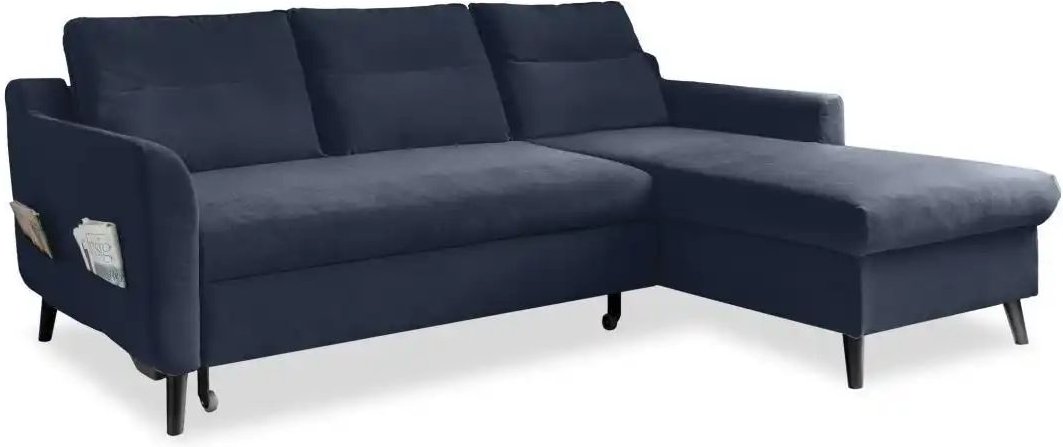 Miuform Ecksofa mit Schlaffunktion Stylish Stan ¦ blau ¦ Maße (cm): B: 224 H: 90 Polstermöbel > Sofas > Ecksofas - Höffn...