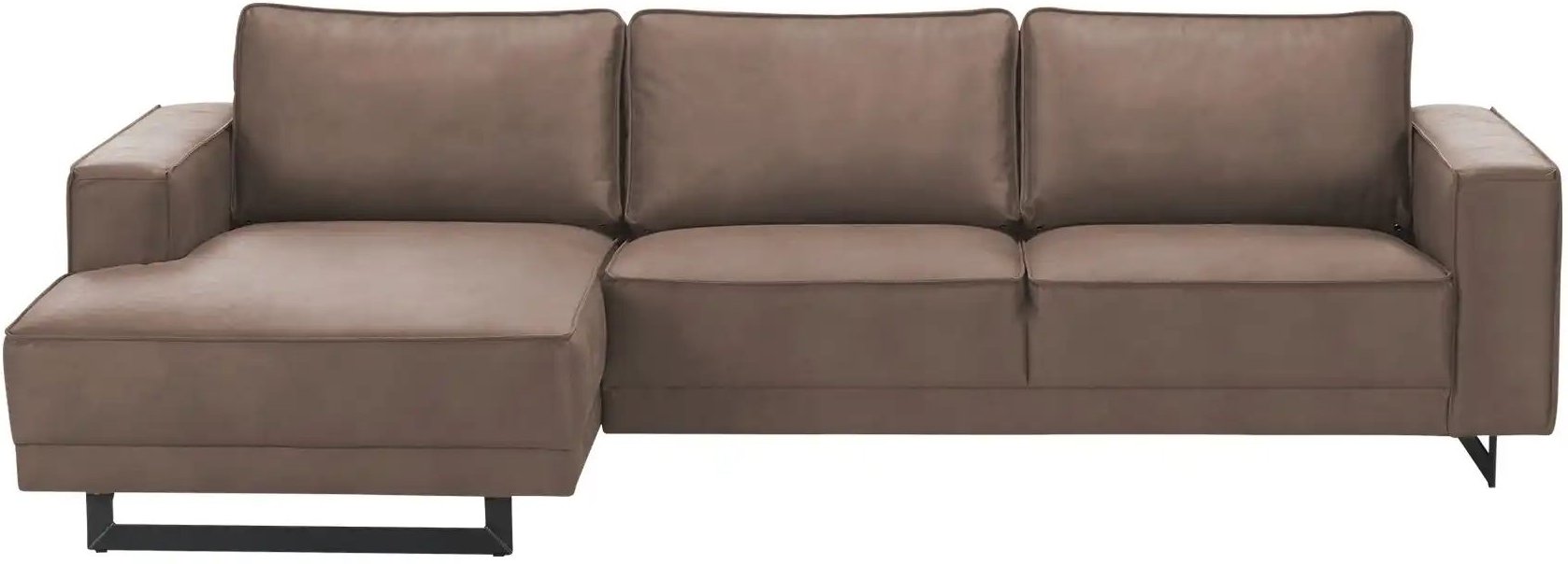 SOHO Ecksofa aus recyceltem Leder Sanja ¦ braun ¦ Maße (cm): B: 285 H: 85 T: 155.0 Polstermöbel > Sofas > 3-Sitzer - Höf...