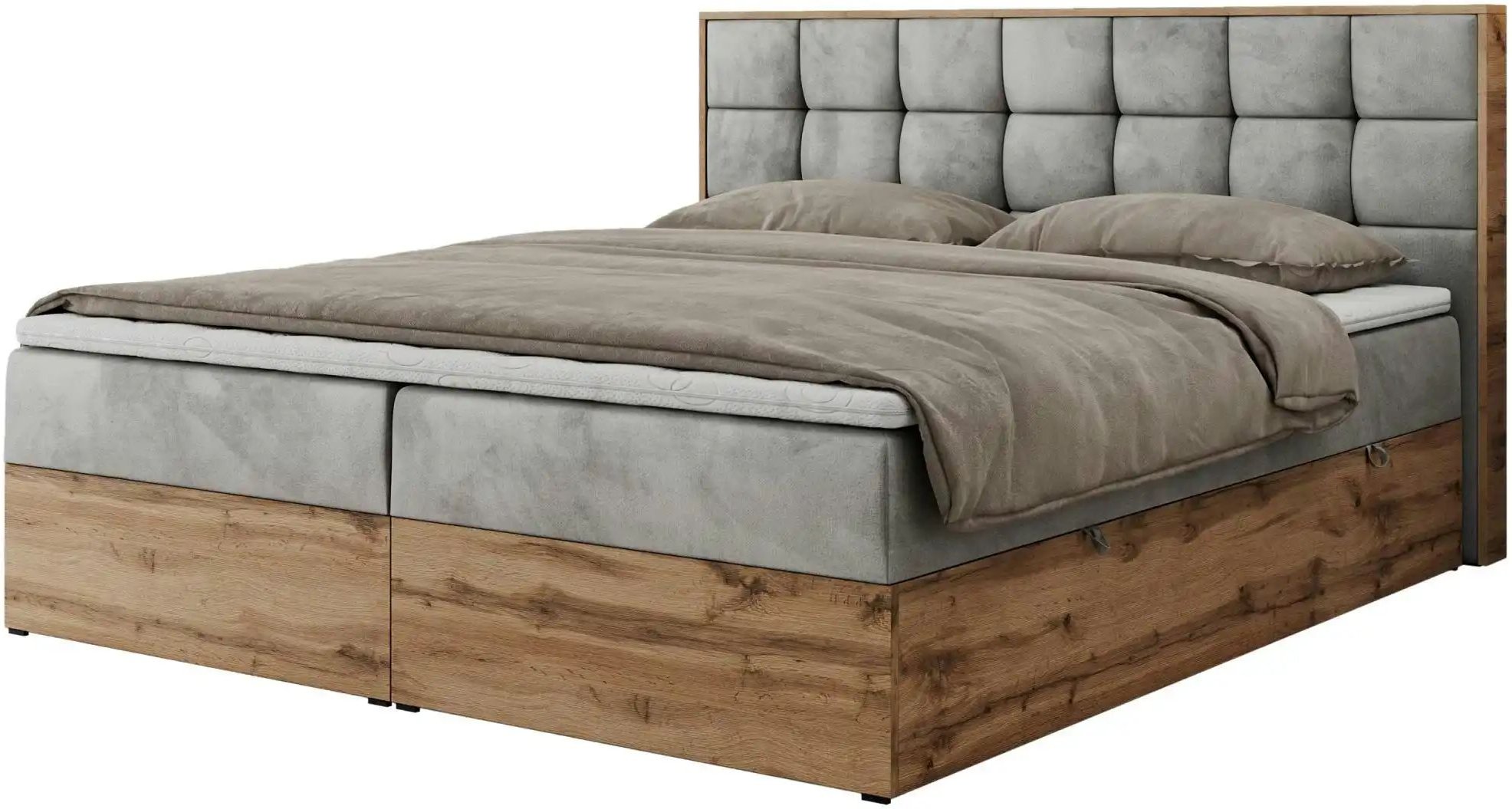 Boxbett mit Bettkasten Albero 1 ¦ grau ¦ Maße (cm): B: 168 H: 104 Betten > Komfortbetten - Höffner