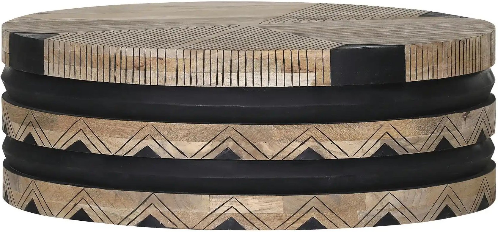 Couchtisch  Groove ¦ holzfarben ¦ Maße (cm): H: 35  Ø: 80 Tische > Couchtische > Couchtische rund - Höffner