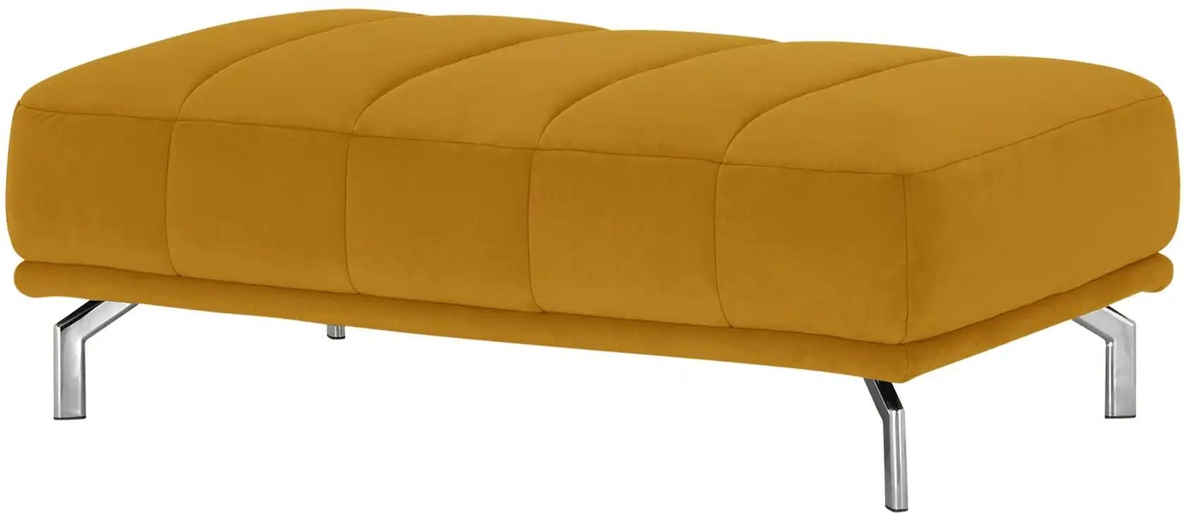Lounge Collection XXL-Hocker  Sarina ¦ gelb ¦ Maße (cm): B: 127 T: 77.0 Polstermöbel > Hocker - Höffner