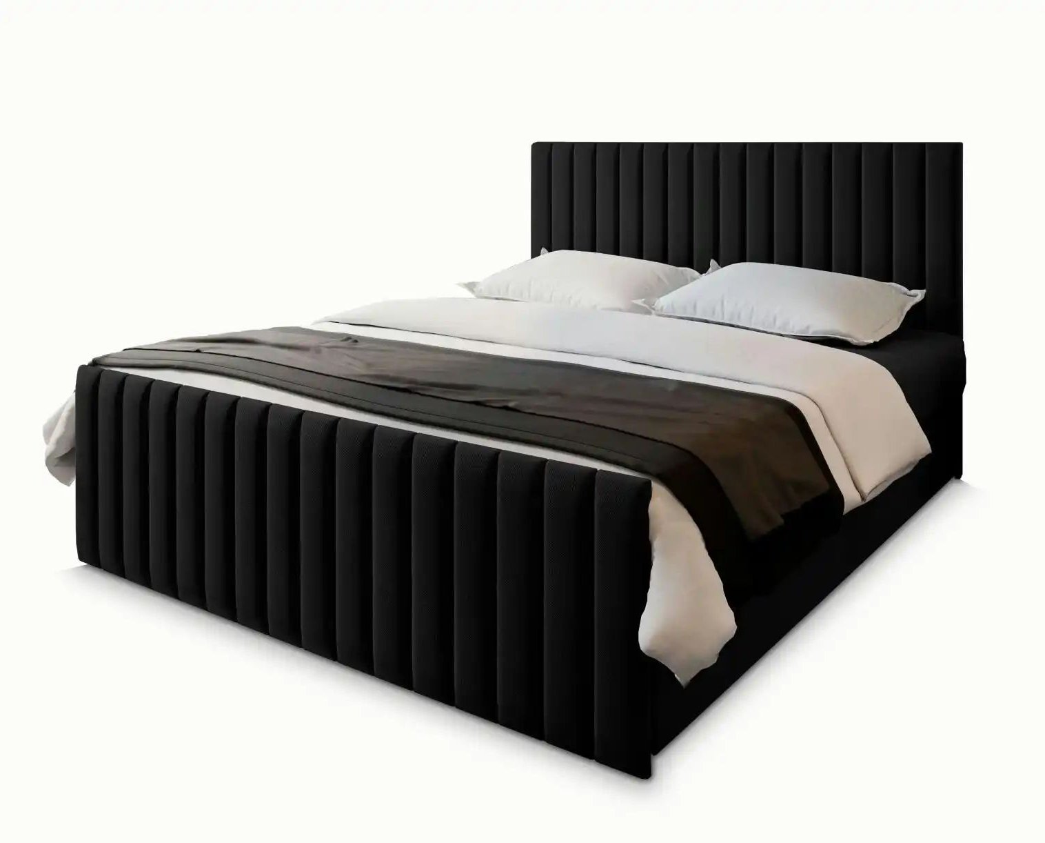 MASSENO Boxbett mit Bettkasten Arion ¦ schwarz ¦ Maße (cm): B: 140 H: 98 Betten > Polsterbetten - Höffner