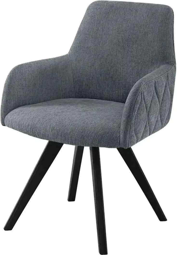 Thumbnail - Woodford Esszimmerstuhl Damask ¦ grau ¦ Maße (cm): B: 61 H: 88 T: 66.5 Stühle > Küchenstühle > Küchenstühle mit Armlehn...