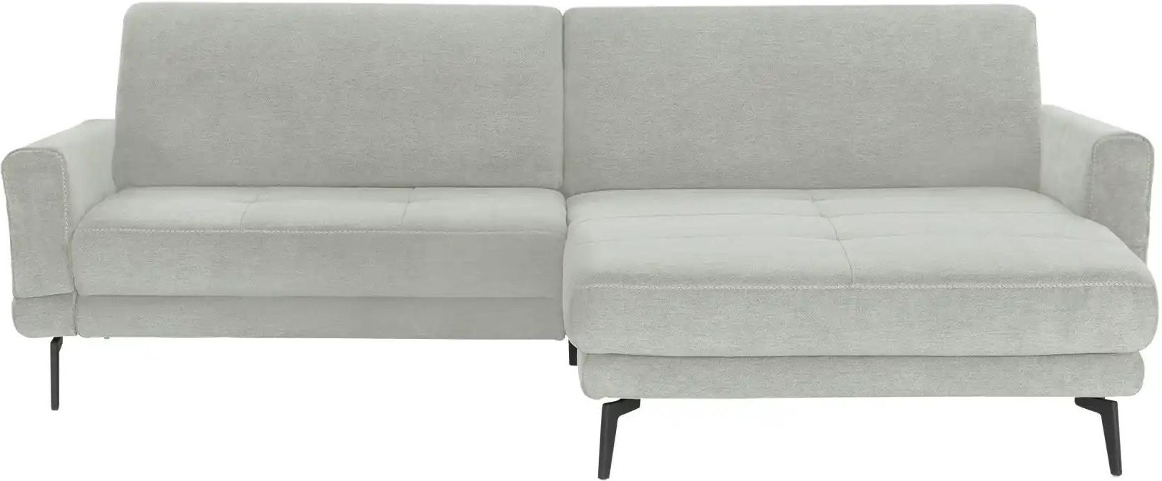 meinSofa Ecksofa Mike ¦ silber ¦ Maße (cm): B: 251 H: 86 T: 180.0 Polstermöbel > Sofas > 3-Sitzer - Höffner