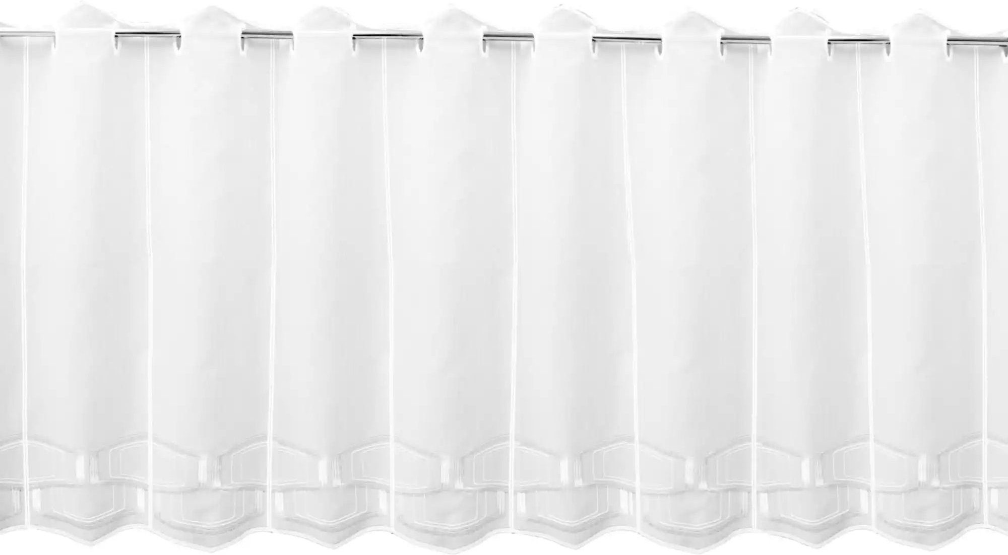 FLORENTINA Scheibengardine ¦ weiß ¦ Synthetik ¦ Maße (cm): B: 144 H: 62 Gardinen & Rollos > Gardinen & Vorhänge > Schi...