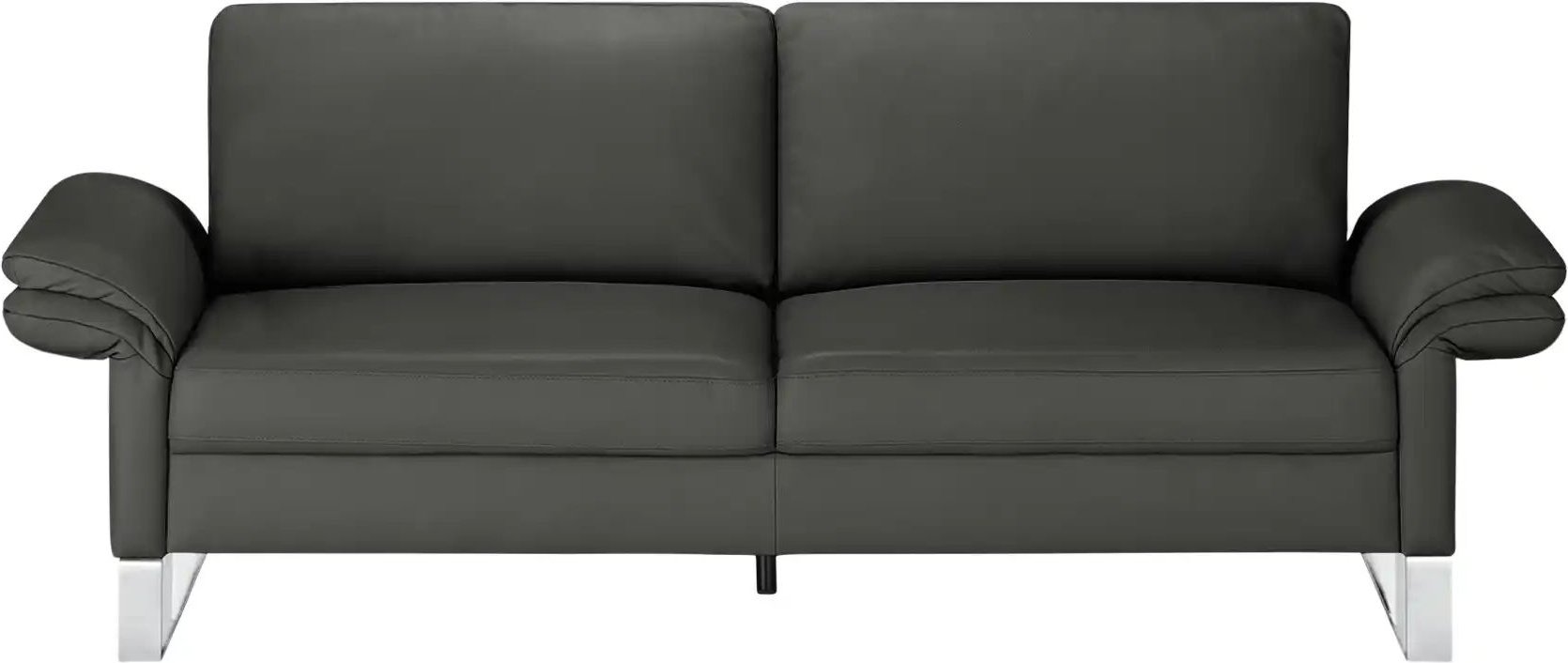 Max Schelling Einzelsofa aus Echtleder Maximum ¦ grau ¦ Maße (cm): B: 234 H: 86 T: 97.0 Polstermöbel > Sofas > 3-Sitzer ...