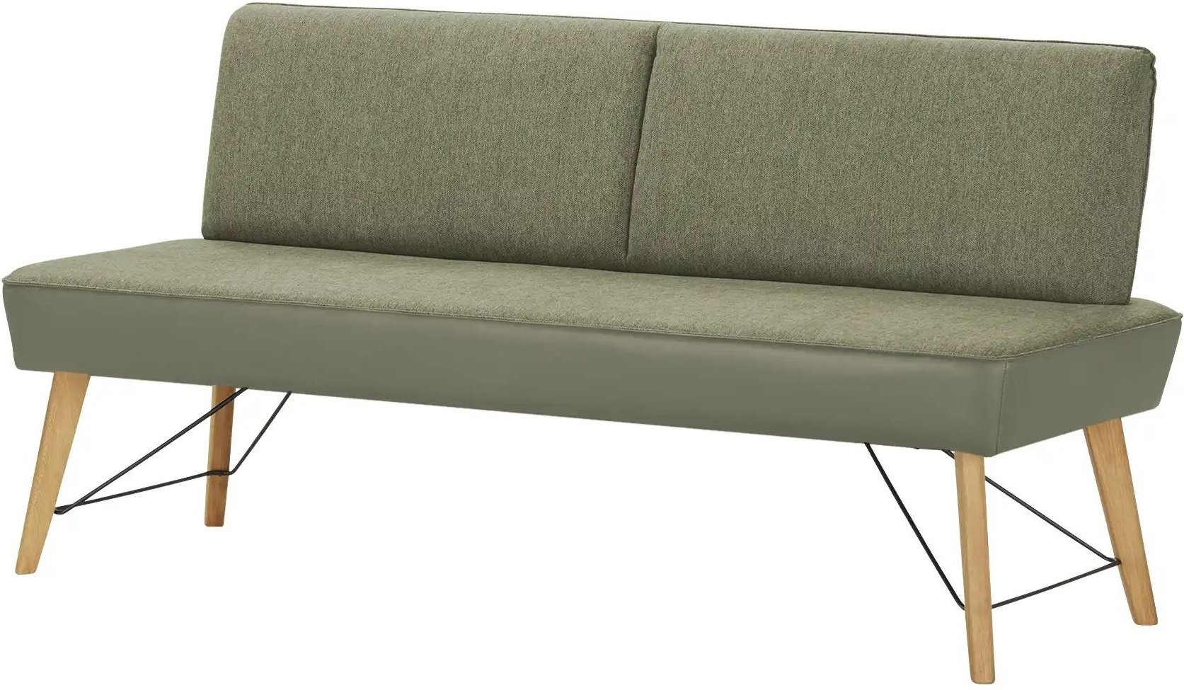 Woodford Polsterbank Enzo ¦ grün ¦ Maße (cm): B: 182 H: 87 T: 65.0 Bänke > Einzelbänke - Höffner