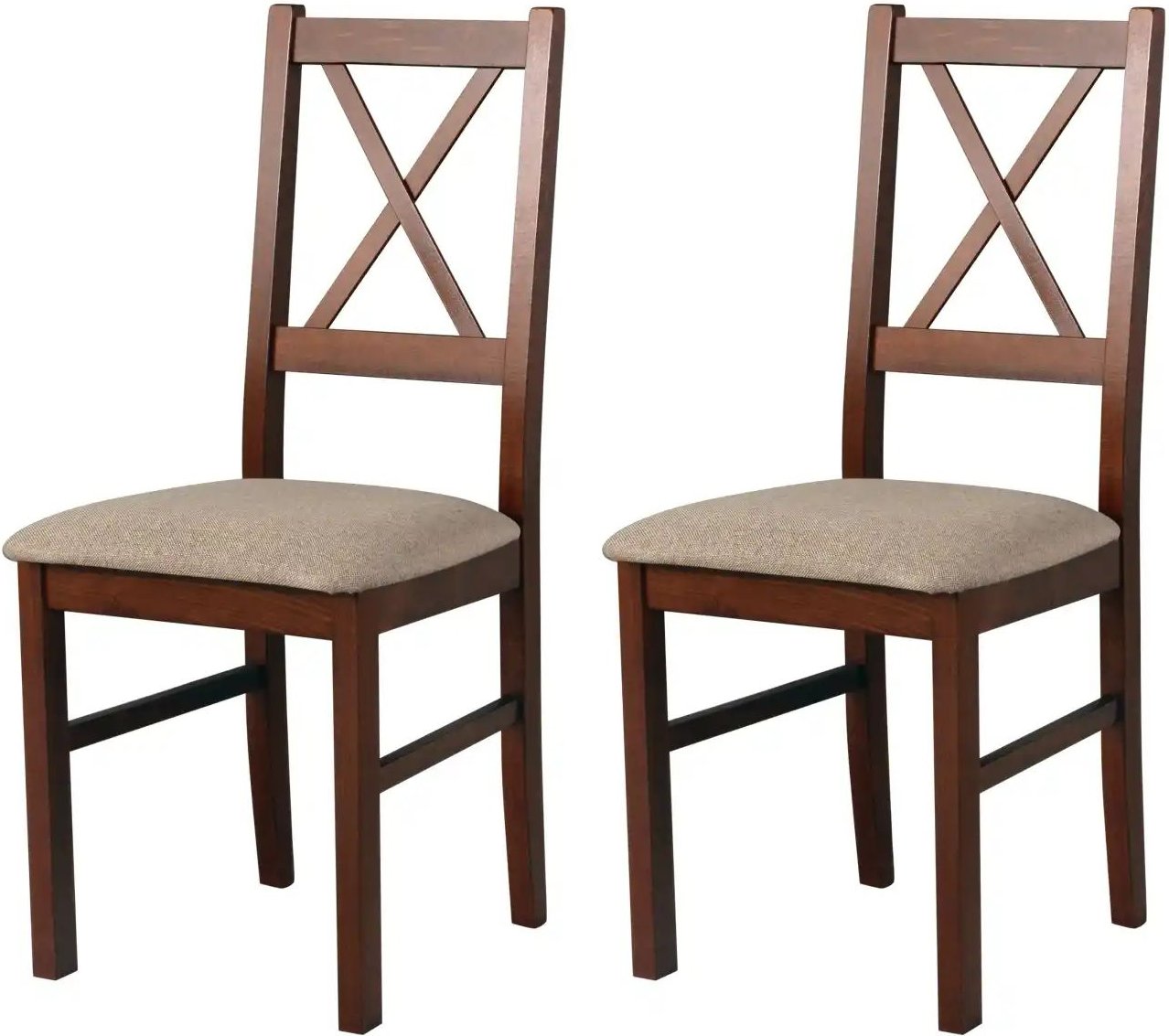 Thumbnail - Esszimmerstuhl 2er-Set ¦ braun ¦ Maße (cm): B: 43 H: 94 Stühle > Küchenstühle > Polster Küchenstühle - Höffner