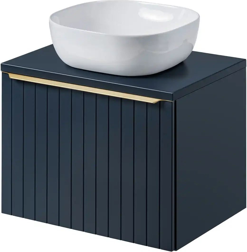 Waschtischkombination Sander See ¦ blau ¦ Maße (cm): B: 60,6 H: 59,2 T: 46.5 Schränke > Badschränke > Waschbecken-unter...