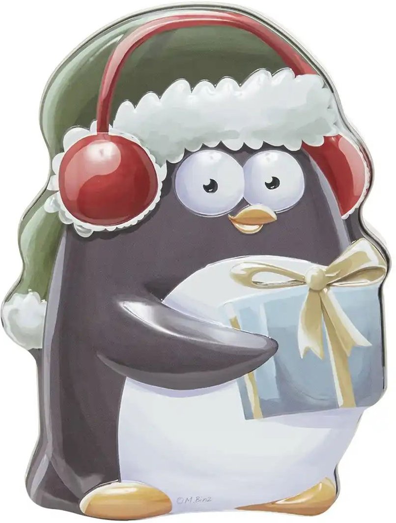 HOME STORY Keksdose Pinguin   ¦ mehrfarbig ¦ Metall ¦ Maße (cm): B: 13,4 H: 6,6 Weihnachten - Höffner