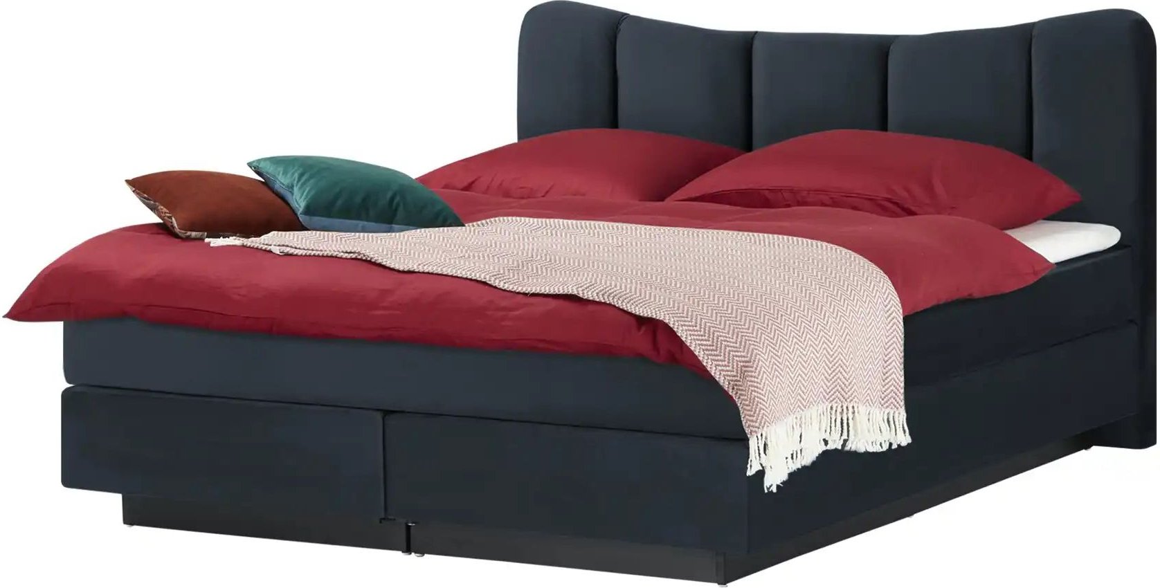 Boxspringbett Dalur ¦ blau ¦ Maße (cm): B: 160 H: 110 Betten > Boxspringbetten - Höffner