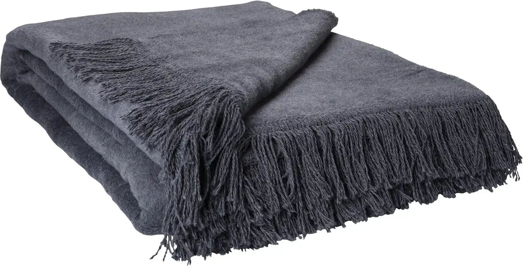 como Wohndecke mit Fransen Sophia ¦ grau ¦ Maße (cm): B: 150 Dekokissen & Decken > Kuscheldecken & Wohndecken - Höffner