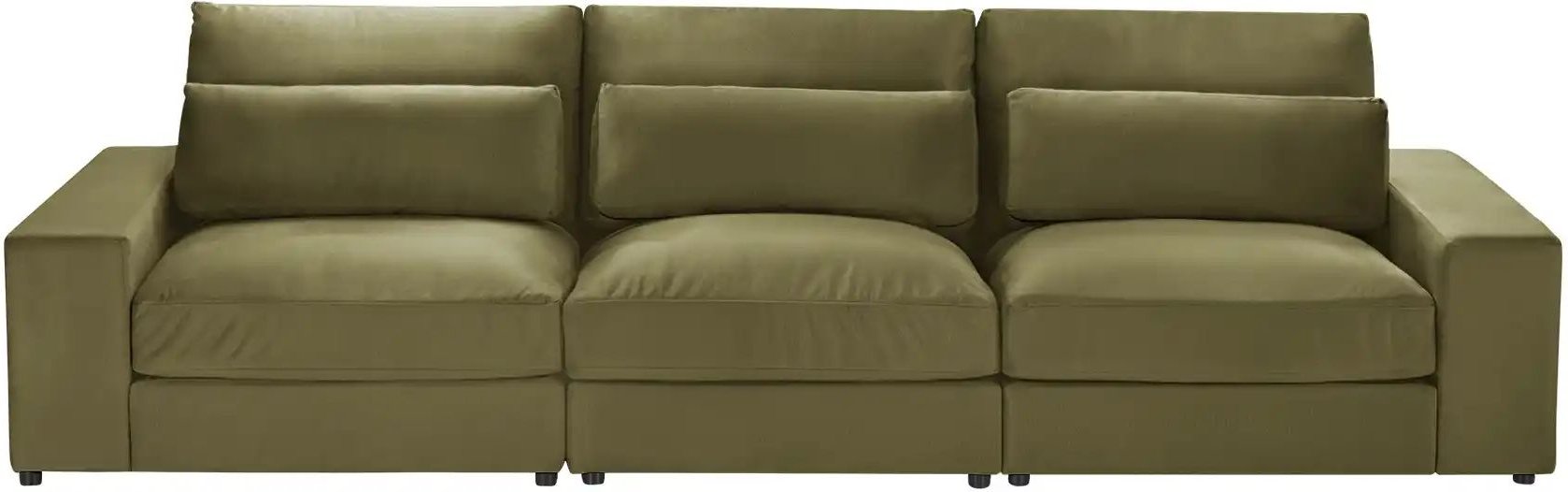 Thumbnail - 3 Sitzer Sofa Branna ¦ grün ¦ Maße (cm): B: 322 H: 88 T: 120.0 Polstermöbel > Sofas > Modulsofas - Höffner