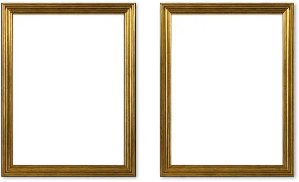 Thumbnail - Bilderrahmen 18x24 cm 2er-Set ¦ gold ¦ Glas ¦ Maße (cm): B: 18 H: 24 T: 1.3 Accessoires > Bilderrahmen - Höffner
