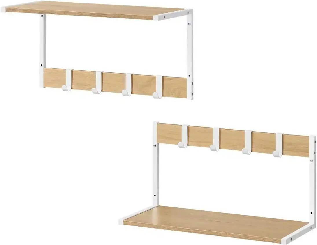 Wandgarderobe ¦ braun ¦ Holzwerkstoff,Metall ¦ Maße (cm): B: 50 H: 26,5 Garderoben & Kleiderstangen > Wandgarderoben -...