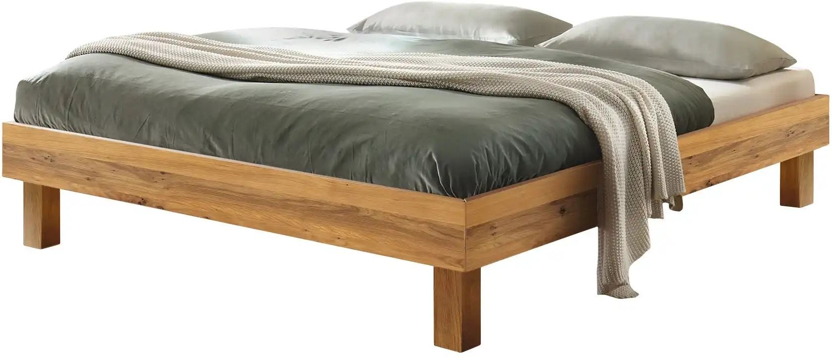 HASENA Massivholzbett Rapallo ¦ holzfarben ¦ Maße (cm): B: 146 Betten > Bettgestelle - Höffner