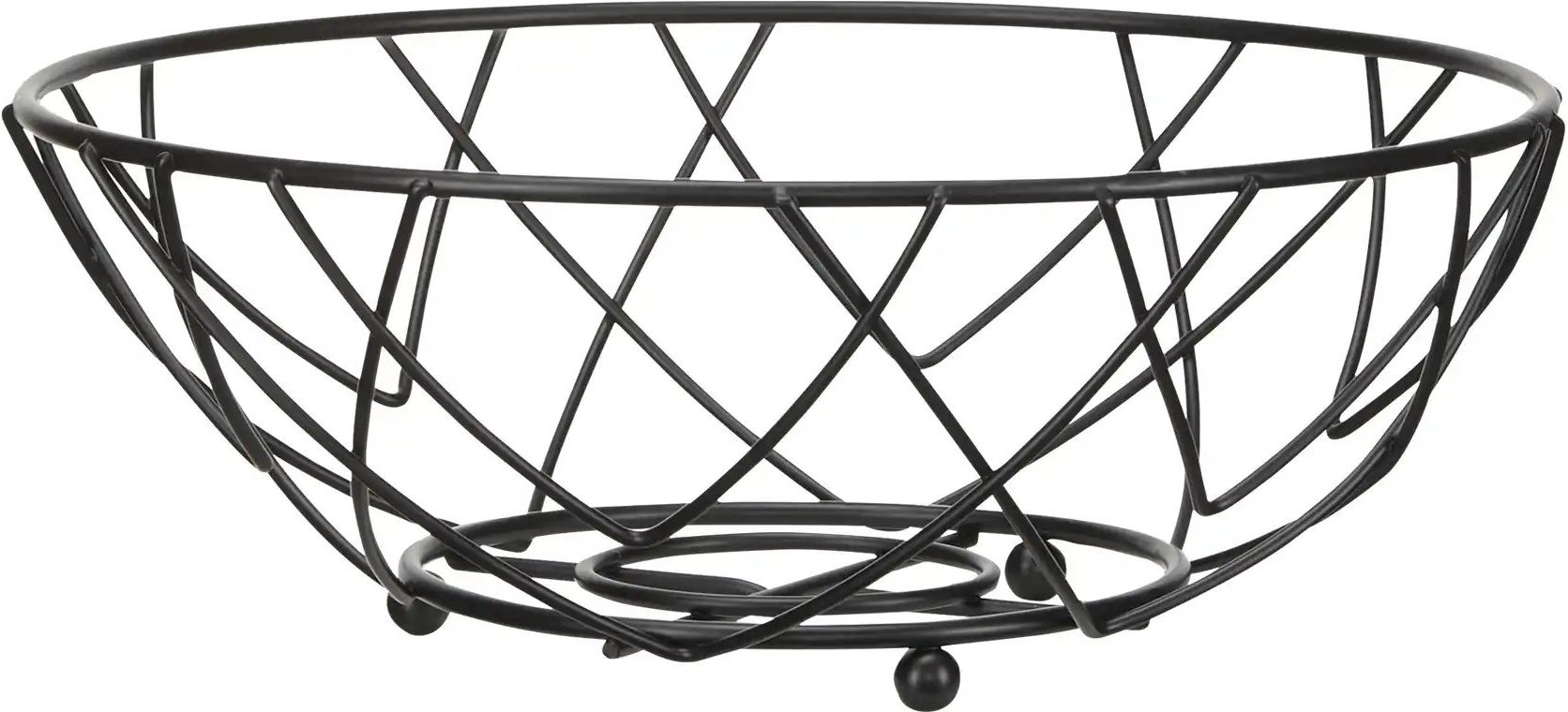 KHG Obstkorb rund ¦ schwarz ¦ Edelstahl ¦ Maße (cm): H: 11 Ø: 30 Küchenzubehör & Helfer > Küchenhelfer - Höffner
