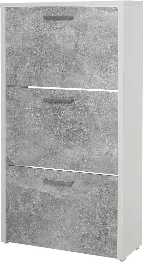 Schuhschrank Anfo ¦ grau ¦ Maße (cm): B: 61 H: 115 T: 25.0 Garderoben & Kleiderstangen > Garderoben Schuhschränke - Höf...