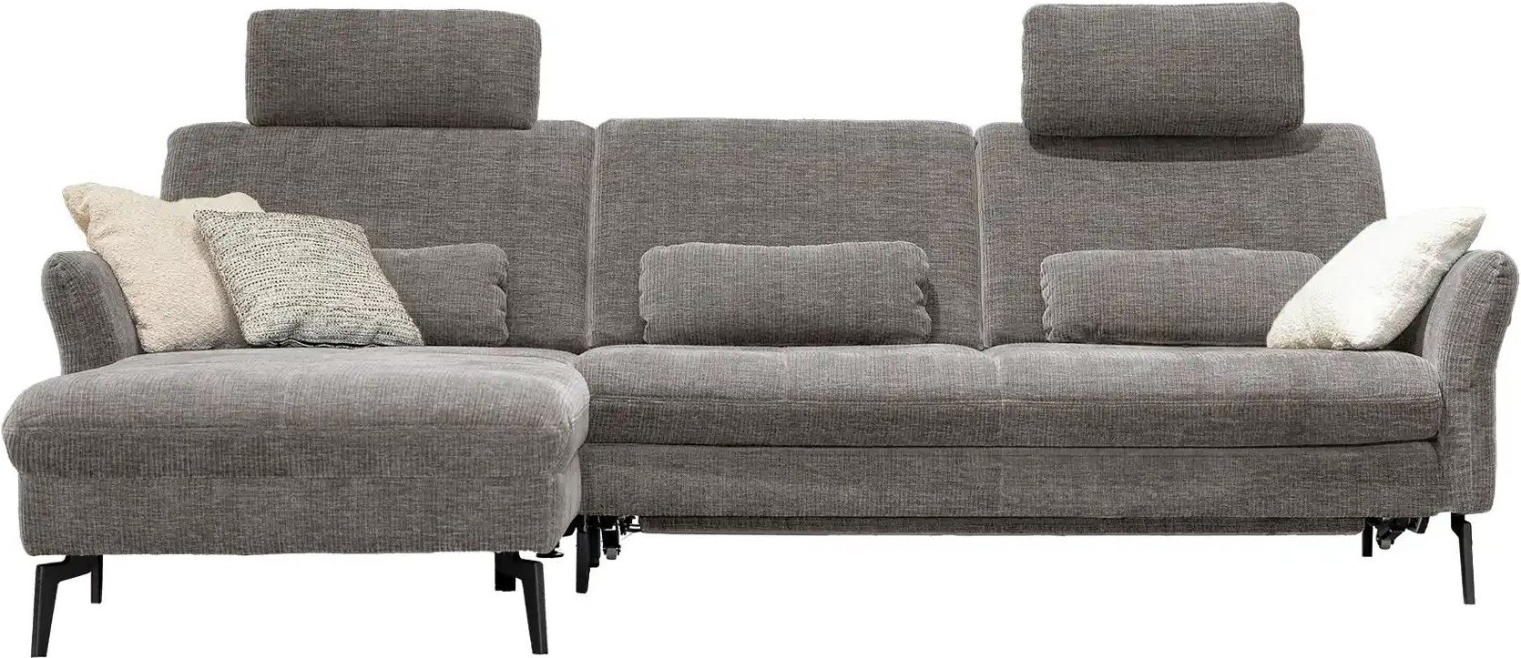 meinSofa Ecksofa Cord DANTE ¦ grau Polstermöbel > Sofas > 3-Sitzer - Höffner