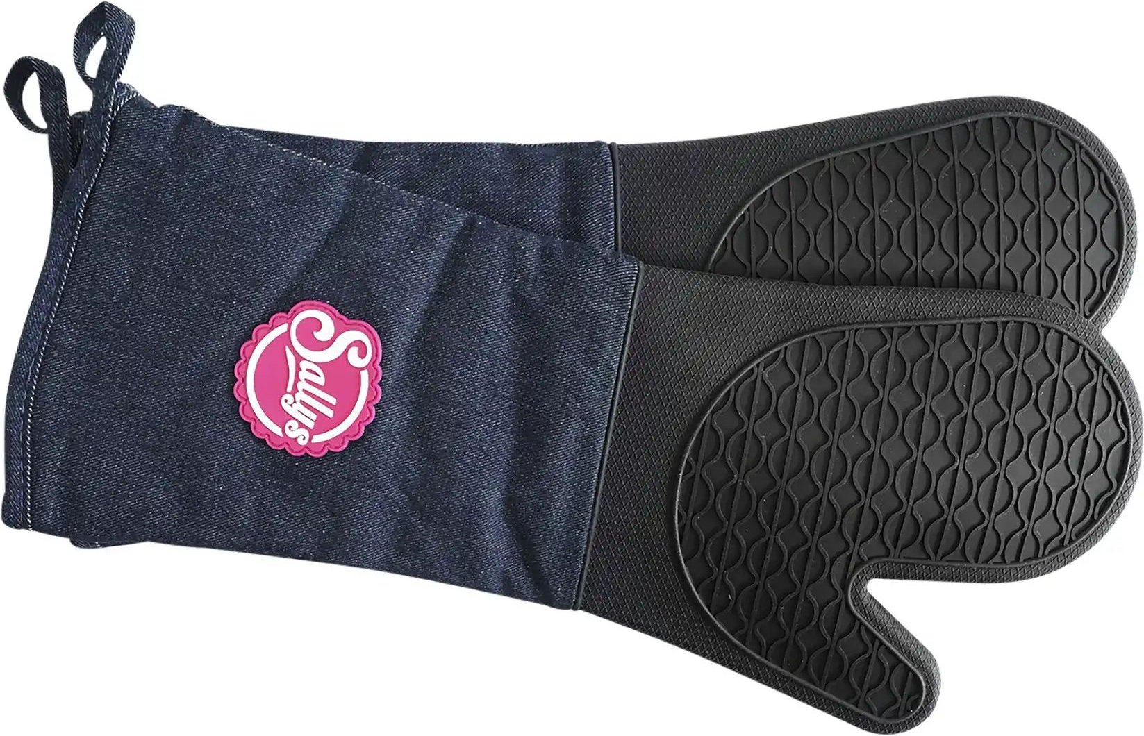Thumbnail - Sallys Backhandschuhe 2er Set Sallys ¦ schwarz ¦ Maße (cm): B: 19 H: 3 Tischwäsche & Küchentextilien > Ofenhandschuhe & ...