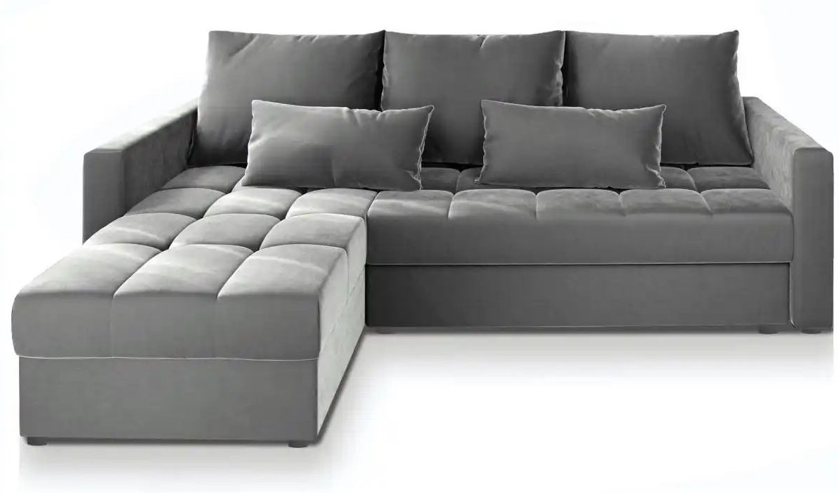 MASSENO Ecksofa mit Schlaffunktion Kos ¦ grau ¦ Maße (cm): B: 220 H: 85 Polstermöbel > Sofas > 3-Sitzer - Höffner