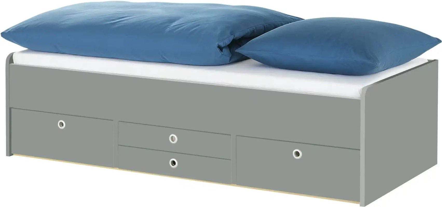 Schubkastenbett Grow Up ¦ grau ¦ Maße (cm): B: 127 H: 54,5 Betten > Bettgestelle - Höffner