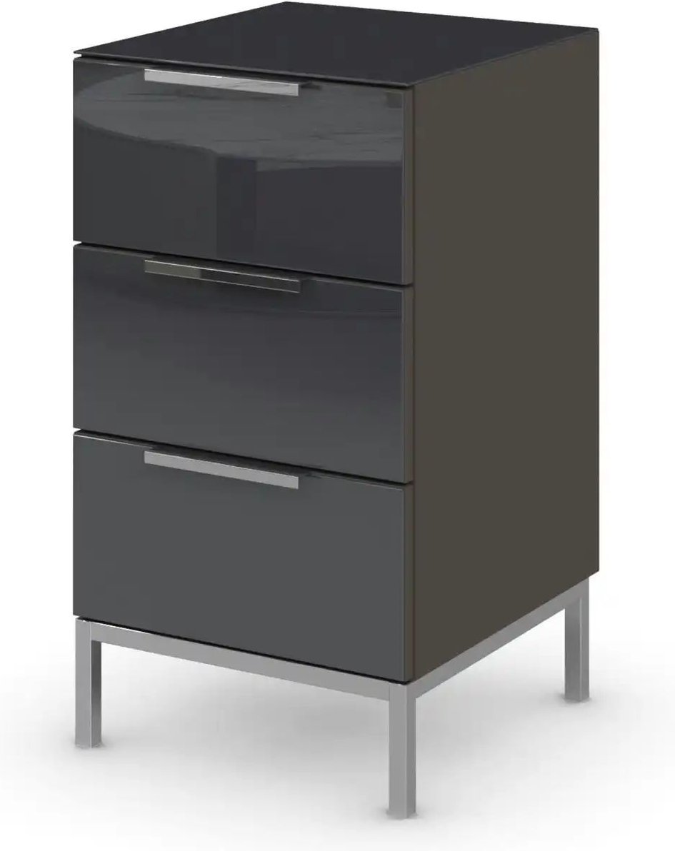 Nachttisch Frome ¦ schwarz ¦ Maße (cm): B: 40 H: 72 Tische > Nachttische - Höffner