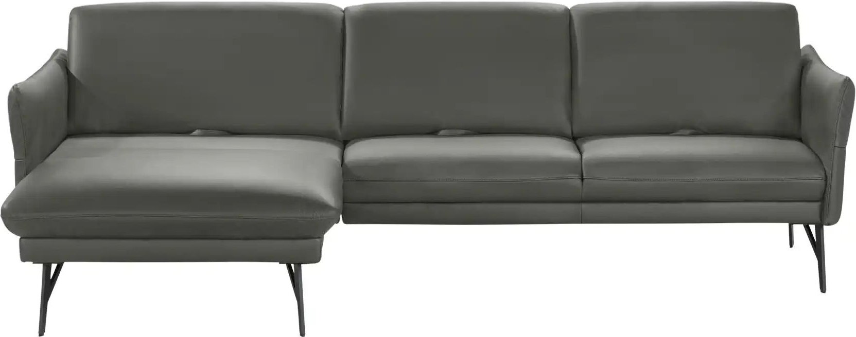 himolla Ecksofa Leder 1928 ¦ grau ¦ Maße (cm): B: 280 H: 83 T: 175.0 Polstermöbel > Sofas > Ecksofas - Höffner