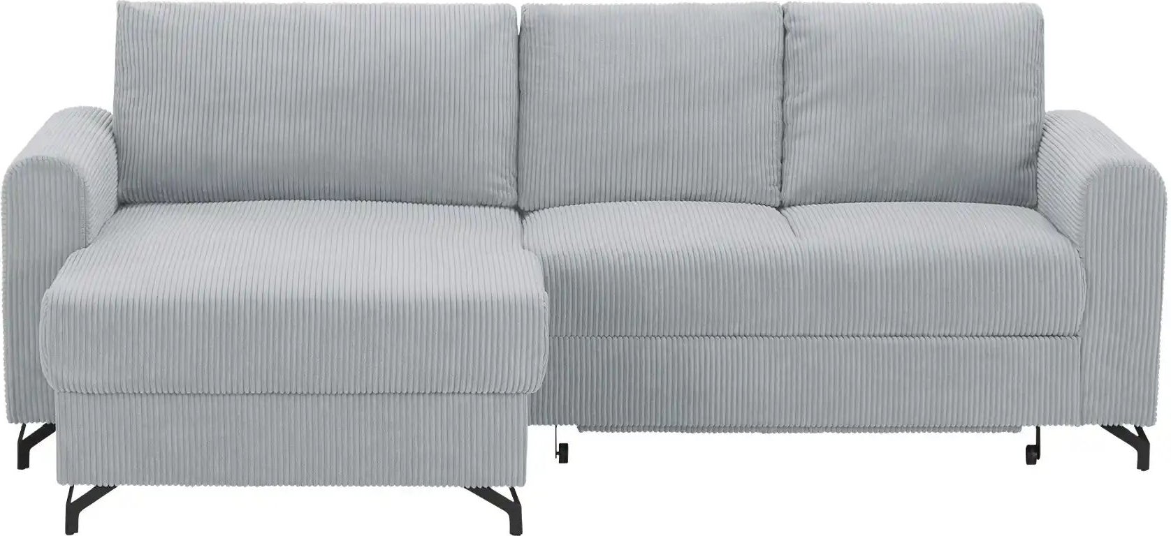 Thumbnail - uno Ecksofa Cord Latina ¦ grau ¦ Maße (cm): B: 232 H: 110 T: 156.0 Polstermöbel > Sofas > Ecksofas - Höffner
