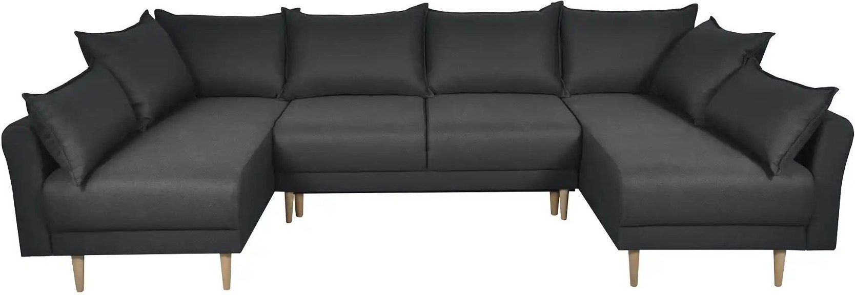 smart Wohnlandschaft  Elise ¦ schwarz ¦ Maße (cm): B: 293 H: 88 T: 170.0 Polstermöbel > Sofas > Wohnlandschaften - Höffn...