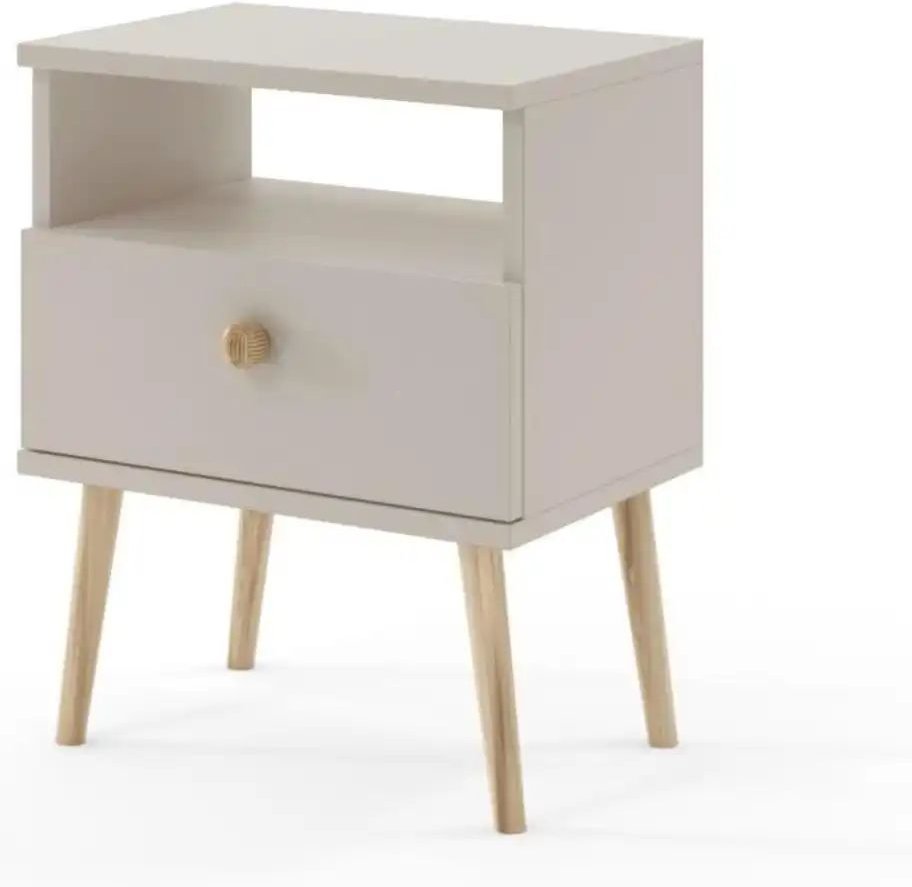 Nachtkommode Ikon ¦ beige ¦ Maße (cm): B: 44 H: 55,5 Tische > Nachttische - Höffner