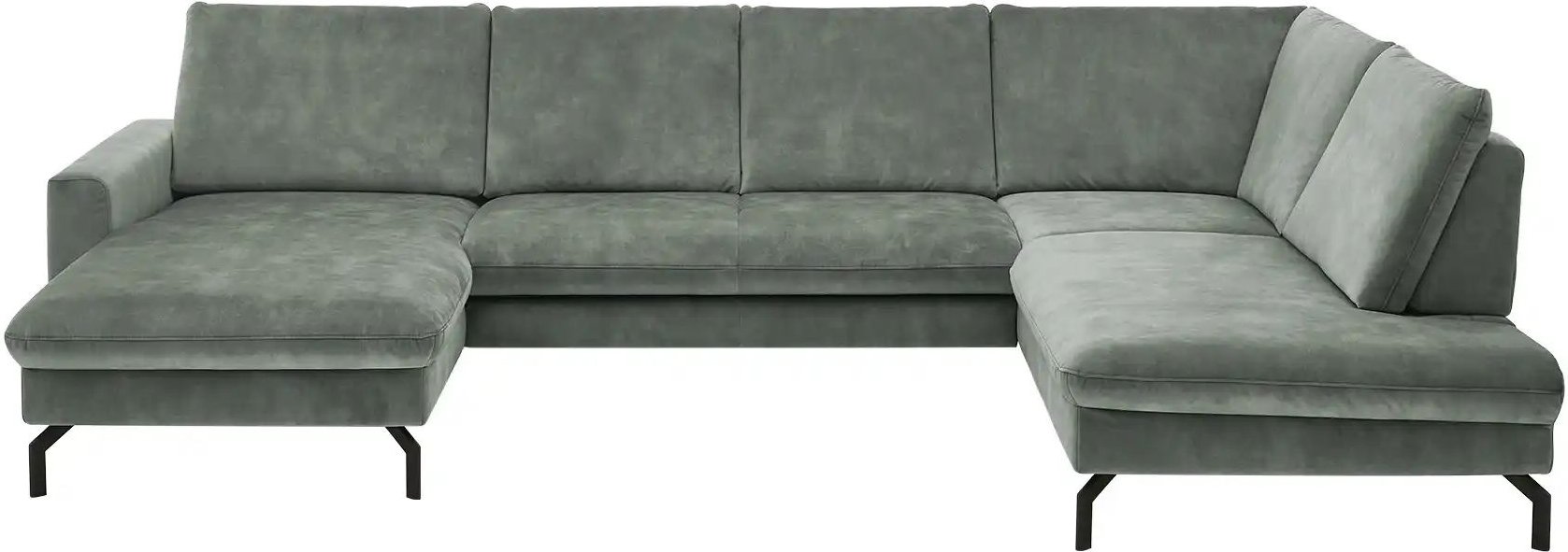 meinSofa Wohnlandschaft aus Mikrofaser Grace ¦ türkis/petrol ¦ Maße (cm): B: 337 H: 89 T: 220.0 Polstermöbel > Sofas > W...