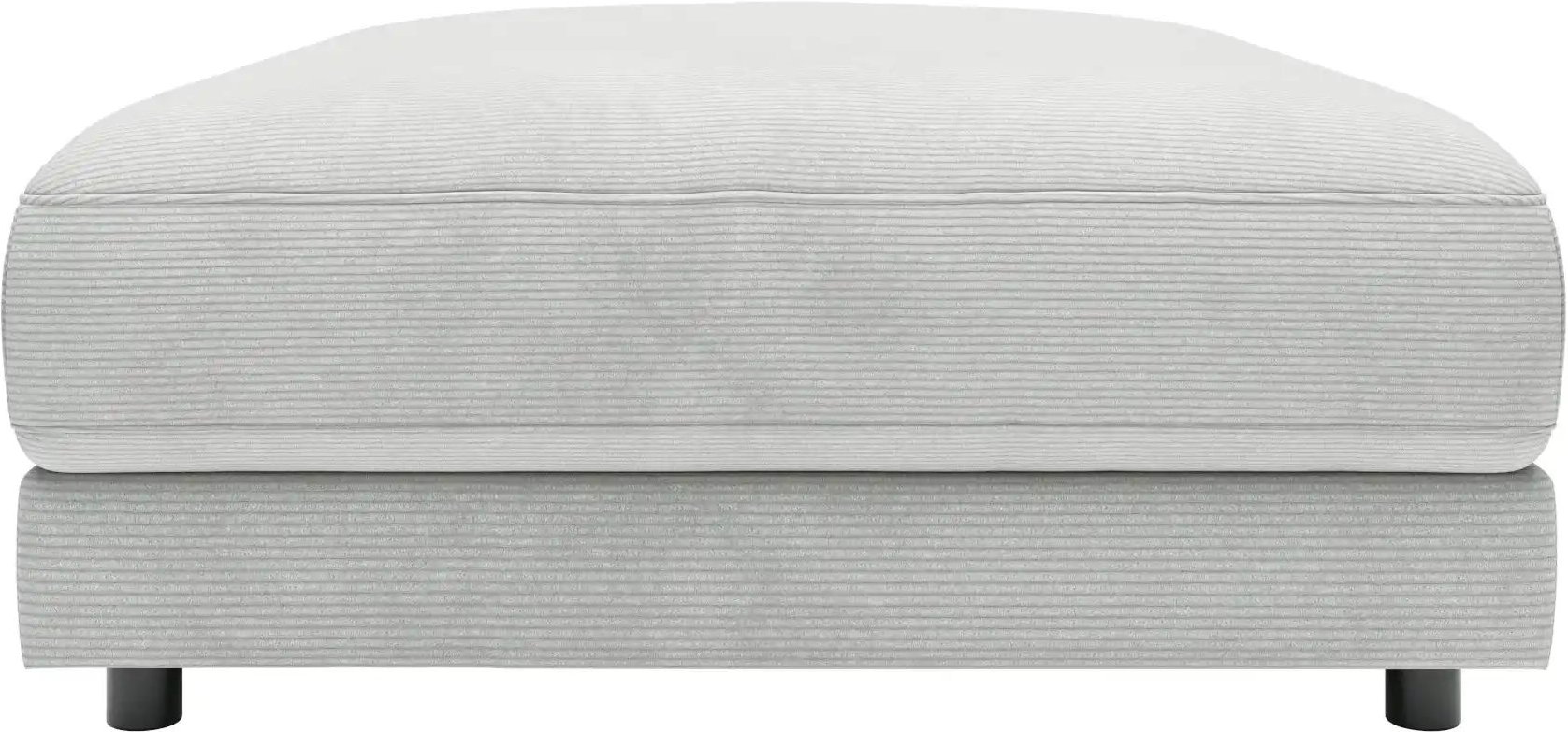 Thumbnail - Jette Home Element Hocker in Feincord Sila ¦ grau ¦ Maße (cm): B: 100 H: 43 T: 127.0 Polstermöbel > Sofas > Modulsofas -...