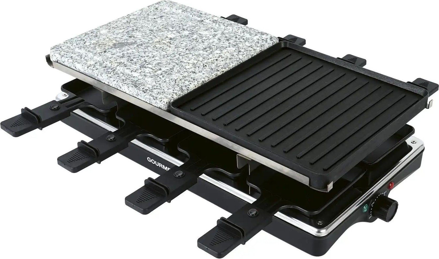 GourmetMaxx Raclette Grill 16543 ¦ schwarz ¦ Metall,Kunststoff ¦ Maße (cm): B: 8,5 H: 25 Elektrokleingeräte > Backen - ...