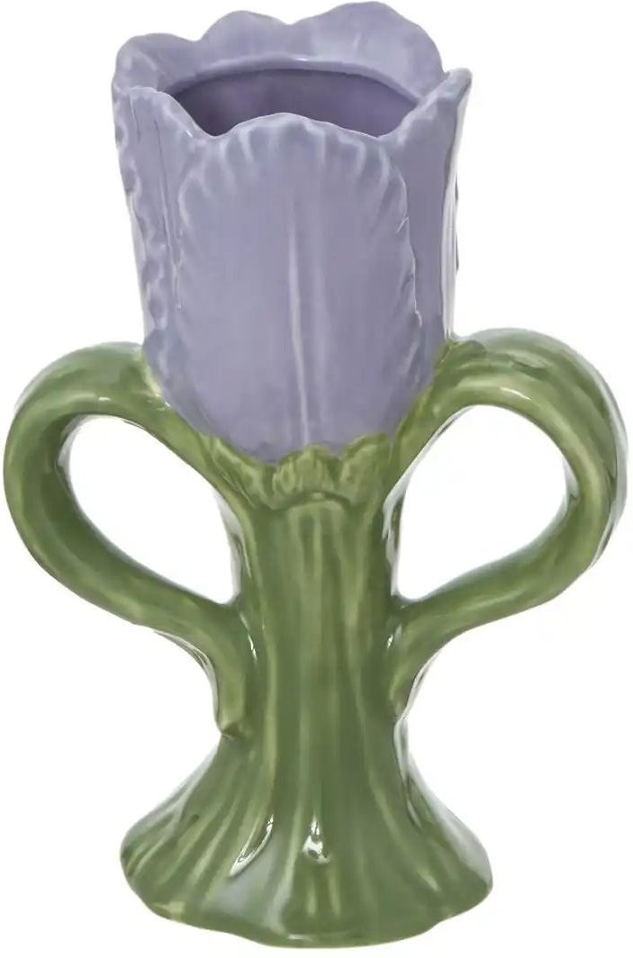 HOME STORY Vase Blüte ¦ lila/violett ¦ Porzellan ¦ Maße (cm): B: 6,4 H: 14,7 Accessoires > Vasen - Höffner