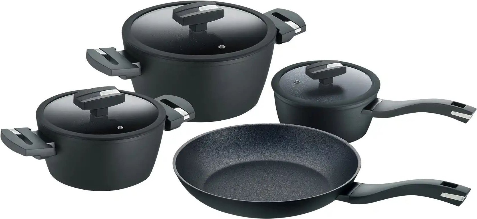 Berndes Topfset Enduro Balance Induction ¦ schwarz ¦ Aluminium Töpfe & Pfannen & Zubehör > Topf und Pfannen-Sets - Höff...