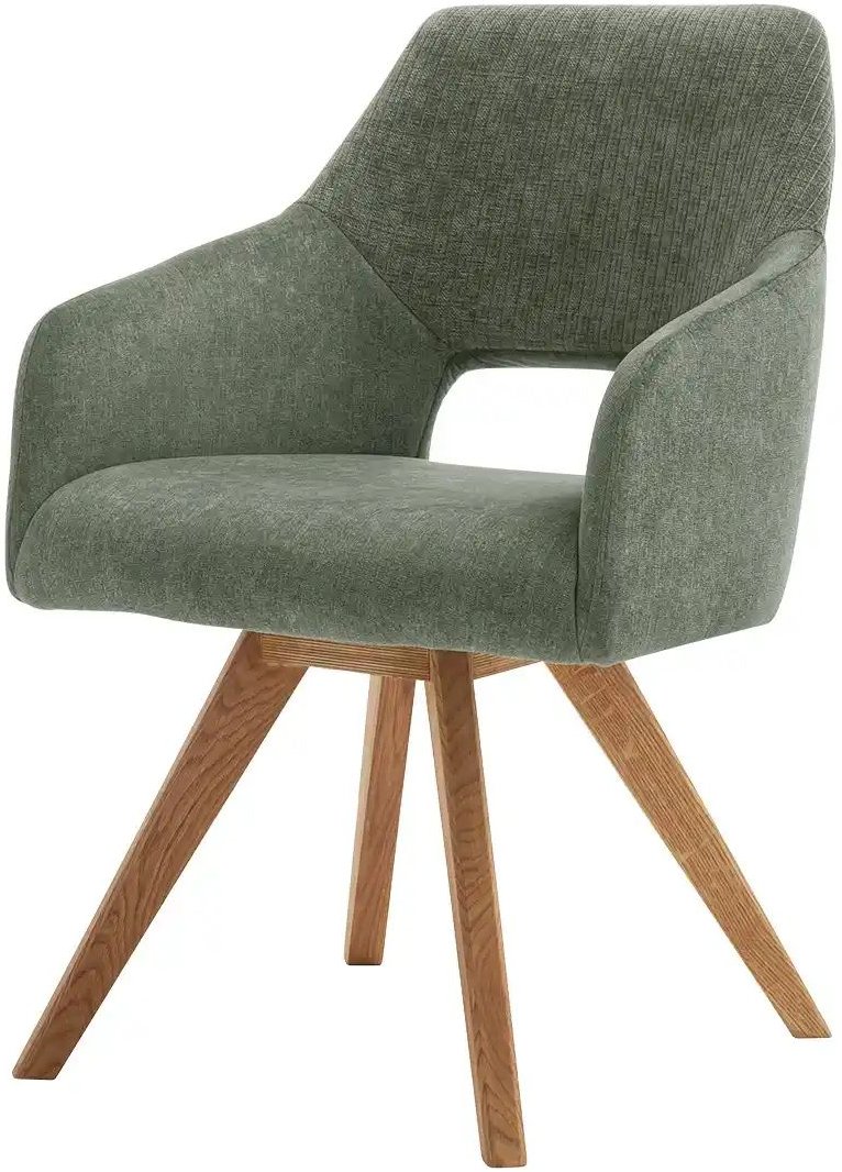 Woodford Armlehnstuhl Moderna ¦ grün ¦ Maße (cm): B: 57 H: 84 T: 59.0 Stühle > Esszimmerstühle > Esszimmerstühle mit Ar...
