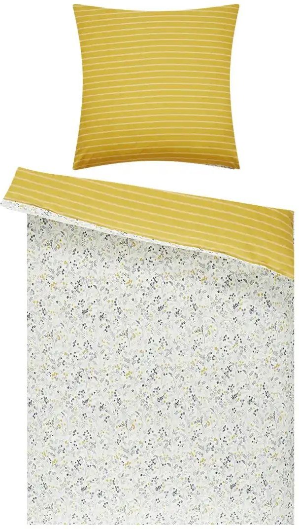 como Renforcé Wende-Bettwäsche  Flower Field ¦ gelb ¦ Maße (cm): B: 135 Bettwaren > Bettwäsche > Bettwäsche ganzjährig -...