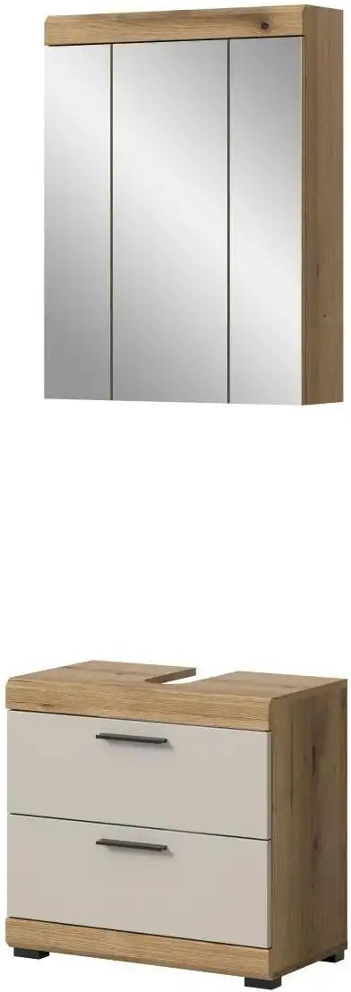 Badkombination Schloonsee ¦ holzfarben ¦ Maße (cm): B: 60 H: 191 Schränke > Badschränke > Komplett-Badkombinationen - H...