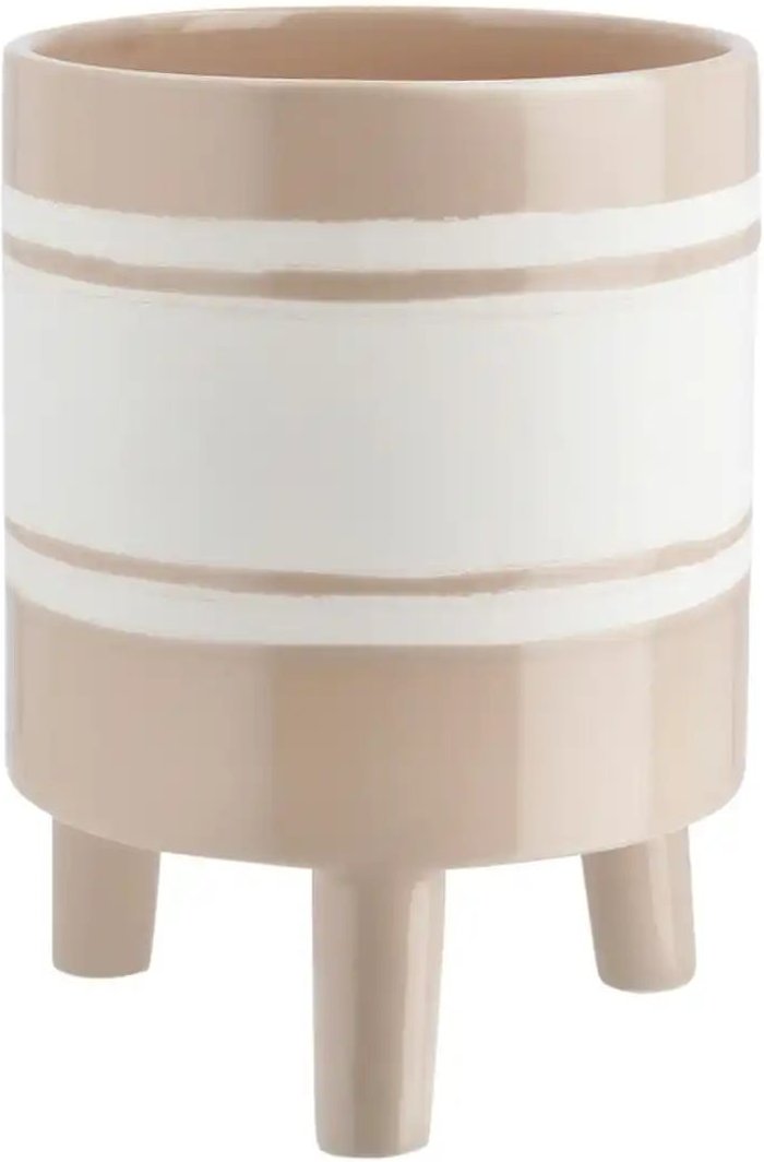 Thumbnail - Übertopf ¦ beige ¦ Dolomite ¦ Maße (cm): H: 15,5 Ø: 12 Accessoires > Dekoartikel - Höffner